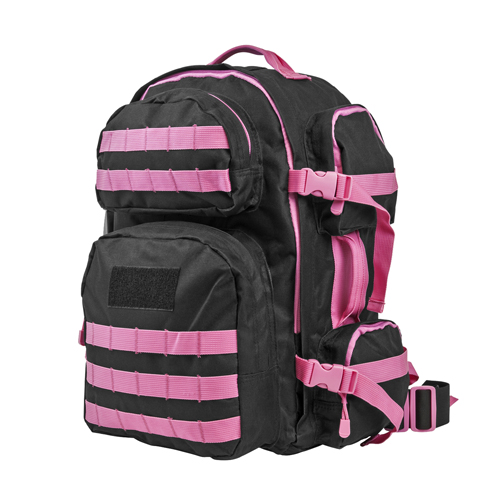 Picture of NcSTAR CBPK2911 Vism By Ncstar Tactical Back Pack- Black with Pink Trim