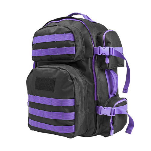 Picture of NcSTAR CBPR2911 Vism By Ncstar Tactical Back Pack- Black with Purple Trim