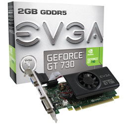 Picture of EVGA 02G-P3-3733-KRGeforce Gt730 2gb Gddr5 Lp