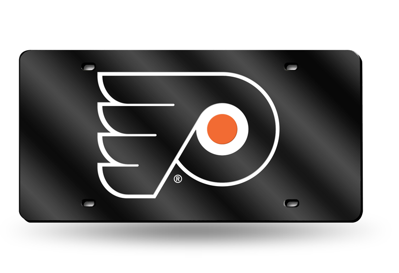 Picture of Rico Industries RIC-LZC7402 Philadelphia Flyers NHL Laser Cut License Plate Cover