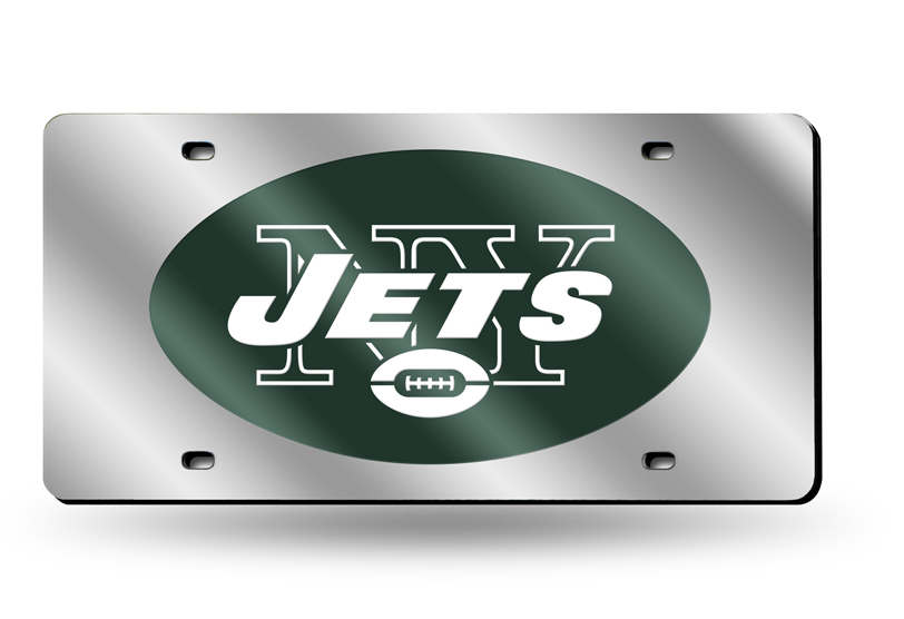 RIC-LZS2201 New York Jets NFL Laser Cut License Plate Cover