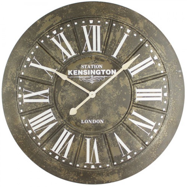 Picture of YOSEMITE HOME DECOR CLKB2A175 Big Iron Wall Clock with Screen Printing