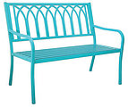 Picture of Innova Hearth & Home S548-29A Lakeside Steel Bench&#44; Soho Blue