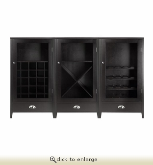 Picture of 3pc Wine Cabinet Modular Set