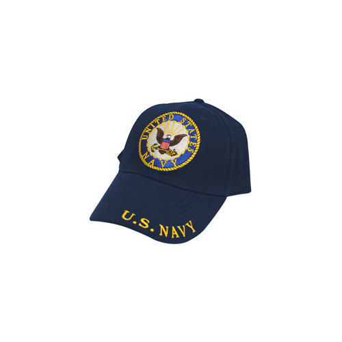 Picture of Eagle Emblems CP00202 U.S. Navy Logo Cap  Navy Blue