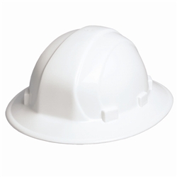 Hard Hat, Omega II, Polyethylene, 6 Point Ratchet, Type 1, Class E, White