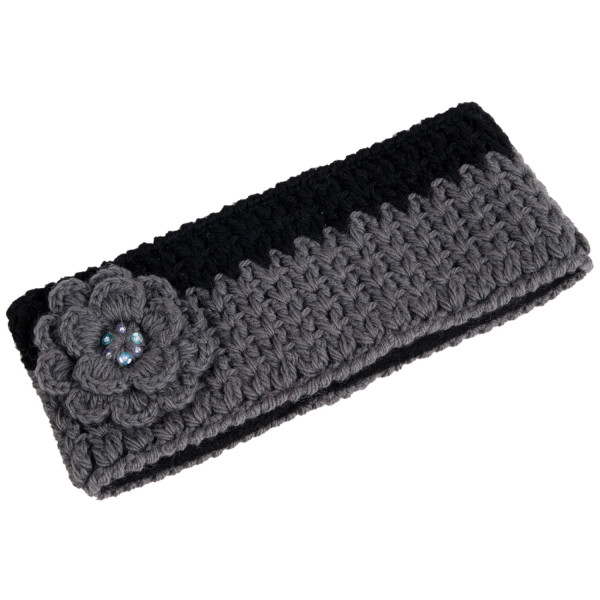 Picture of Nirvanna Designs HB11 - BLACK - A04 Crochet flower headband