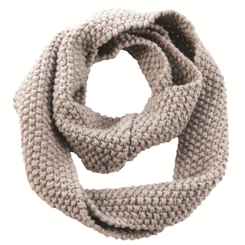 Picture of Nirvanna Designs SC36 - ASH    - A04 Popcorn infinity scarf