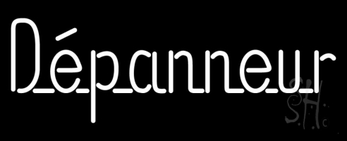 Depanneur Clear Backing Neon Sign 13'' Tall x 32'' Wide