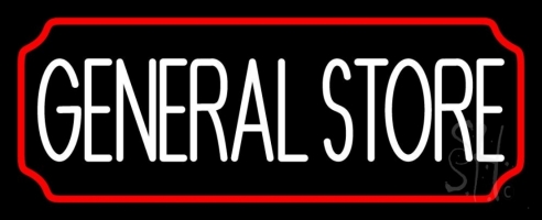 General Store Clear Backing Neon Sign 13'' Tall x 32'' Wide