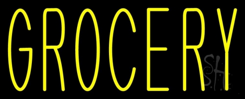 Grocery Clear Backing Neon Sign 13'' Tall x 32'' Wide