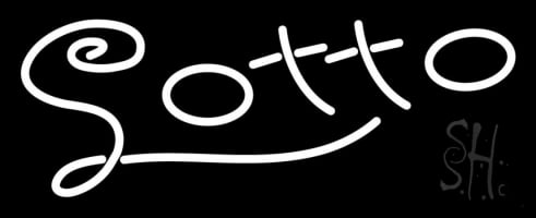 Stylish Lotto Clear Backing Neon Sign 11'' Tall x 27'' Wide