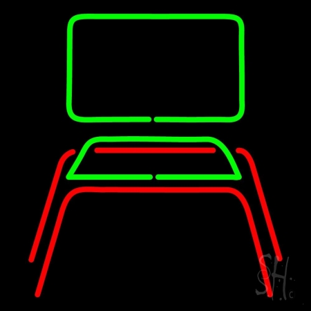 Chair Logo Neon Sign 24'' Tall x 24'' Wide x 3'' Deep