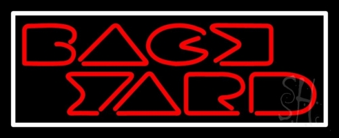 Back Yard Clear Backing Neon Sign 13'' Tall x 32'' Wide