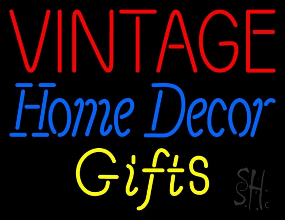 Vintage Home Decor Clear Backing Neon Sign 24'' Tall x 31'' Wide