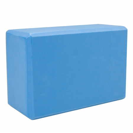 Picture of Brybelly SYOG-202 Large High Density Blue Foam Yoga Block 9 x 6 x 4