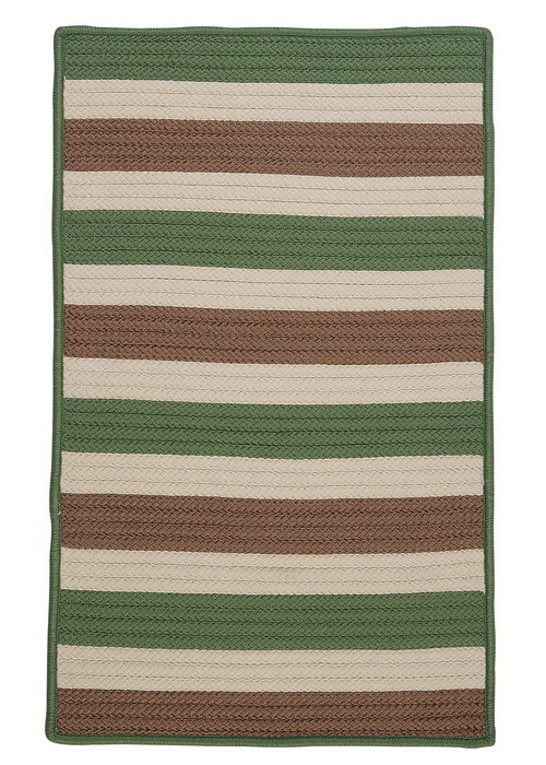 Stripe It- Moss-stone 8' square -  Colonial Mills, TR69R096X096S