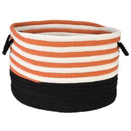 Picture of Candy Swirl Storage Orange & Black 18&apos;&apos;x12&apos;&apos;