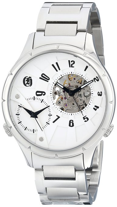 Picture of Charles-Hubert Paris Men&apos;s Stainless Steel Dual Time Mechanical and Quartz Watch