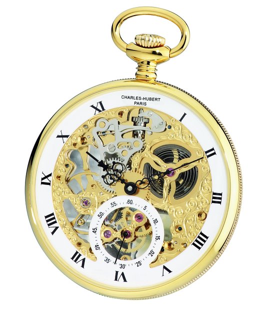 Picture of Charles-Hubert Paris Open Face Mechanical Pocket Watch