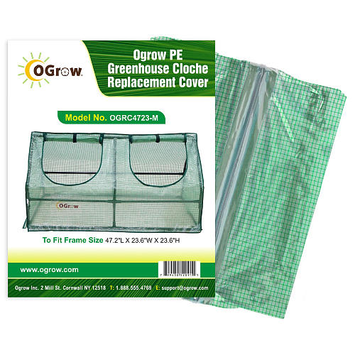Picture of Ogrow PE Greenhouse Cloche PE Replacement Cover - To Fit Frame Size 47.2&apos;&apos;L X 23.6&apos;&apos;W X 23.6&apos;&apos;H