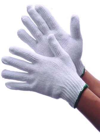 573041 String Knit Gloves - White, Medium, 600 g Case of 300 -  DDI