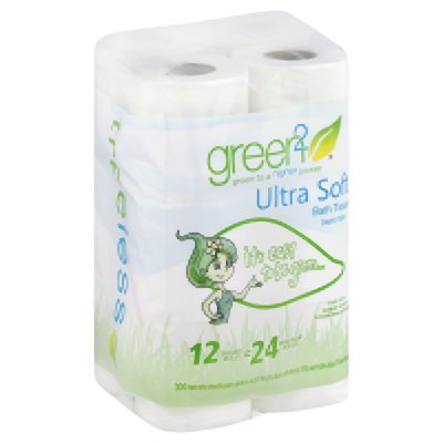 Picture of Green 2 Ultra Soft Bath Tissue 300 Sheets (Pack of 8)