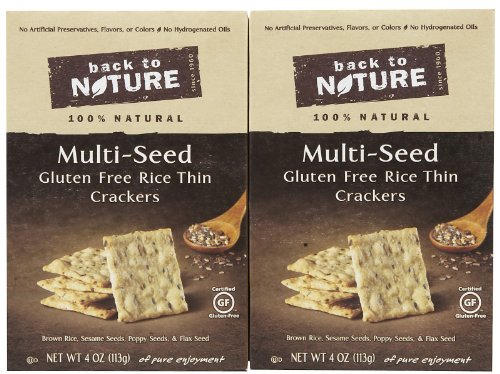 Picture of Back To Nature Gluten Free Rice Thins Multi Seed Crackers (Pack of 12)