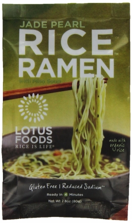 Picture of Lotus Foods Rice Ramen Noodles Jade Pearl Rice With Miso Soup (Pack of 10)