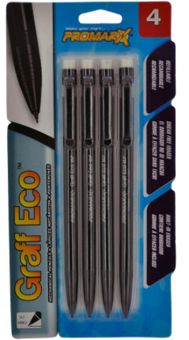 Picture of DDI 2324517 Promarx Mechanical GE Pencils - 4 Count  0.7mm Lead  Refillable Case of 48