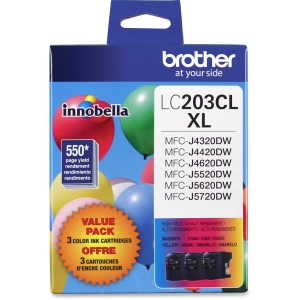 Picture of Brother LC2033PKS 3-Pack High Yield Ink Cartridges
