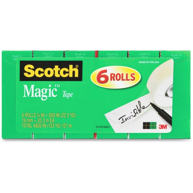 Picture of 3M 810S6 Scotch Magic Tape Rolls