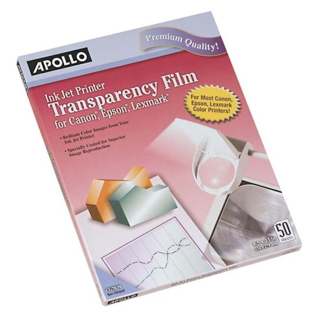 Picture of Apollo Inkjet Removable Strip Transparency Film
