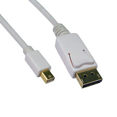 Mini DisplayPort 1.2 Video Cable- Mini DisplayPort Male to DisplayPort Male- 6 foot