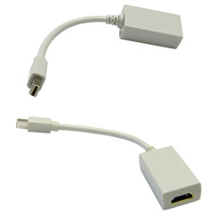 Mini DisplayPort to HDMI Adapter Cable, Mini DisplayPort (MiniDP/mDP) Male to HDMI Female, Only works from DisplayPort to HDMI, 6 inch