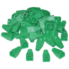 RJ45 Strain Relief Boots- Green- 50 Pieces Per Bag