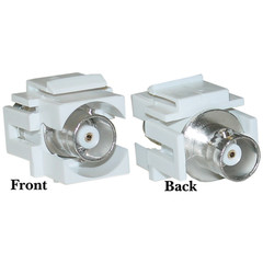 Keystone Insert- White- BNC Female Coupler
