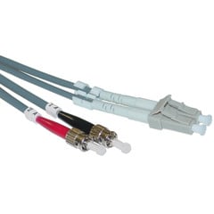 Fiber Optic Cable- LC / ST- Multimode- Duplex- 50/125- 3 meter (10 foot) -  Cable Wholesale, LCST-11003