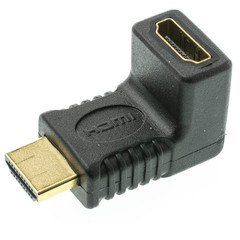 HDMI High Speed Vertical 90 Degree Elbow Adapter - Up, HDMI Type-A Male to HDMI Type-A