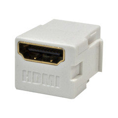 Keystone Insert, White, HDMI Female Coupler