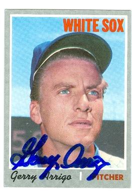 Picture of Gerry Arrigo autographed baseball card (Chicago White Sox) 1970 Topps No.274
