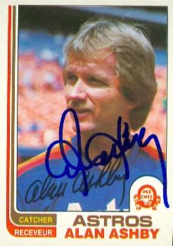 Picture of Alan Ashby autographed Baseball Card (Houston Astros) 1982 O-Pee-Chee No.184