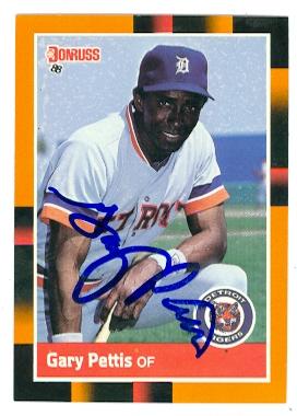 Picture of Gary Pettis autographed Baseball Card (Detroit Tigers) 1988 Donruss Baseballs Best No.203
