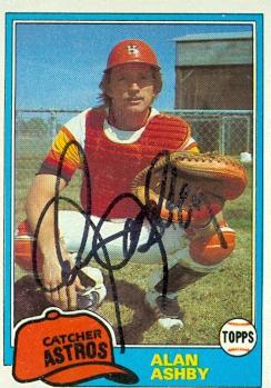 Picture of Alan Ashby autographed Baseball Card (Houston Astros) 1981 Topps No.696