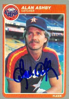 Picture of Alan Ashby autographed Baseball Card (Houston Astros) 1985 Fleer No.343
