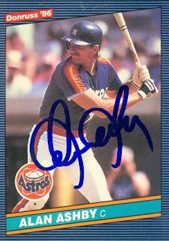 Picture of Alan Ashby autographed Baseball Card (Houston Astros) 1986 Donruss No.405