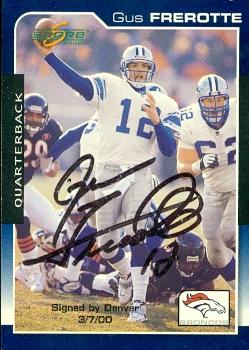 Picture of Gus Frerotte autographed football card (Broncos- Lions) 2000 Score No.61