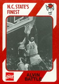 Picture of Alvin Battle Basketball Card (N.C. North Carolina State) 1989 Collegiate Collection No.17