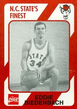 Picture of Eddie Biedenbach Basketball Card (N.C. North Carolina State) 1989 Collegiate Collection No.21