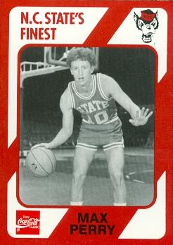 Picture of Max Perry Basketball Card (N.C. North Carolina State) 1989 Collegiate Collection No.162